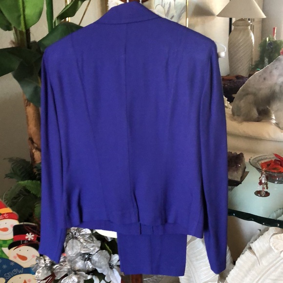 SZ 6 2 PIECE PANT SUIT COLOR BLUE FAMILY LOIS SNYDER FOR DANI MAX EXCLT  COND. - Picture 3 of 9